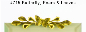 #631 Butterfly, Pears & Leaves
