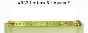 #932 Letter & Leaves *